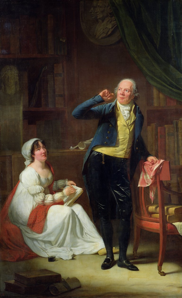 Jacques Delille (1738-1813) ja hänen vaimonsa, 1802 tekijältä Henri Pierre Danloux