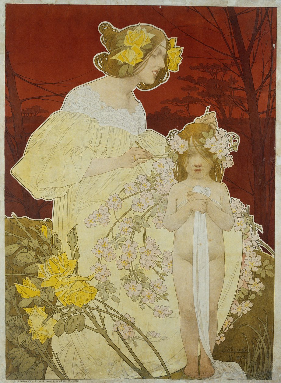 Naisen palatsi. 1900 näyttely tekijältä Privat Livemont