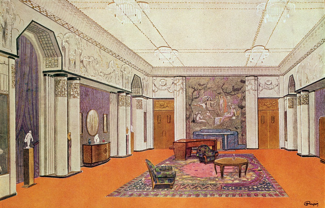 Ambassador for a Ambassador, Exposition des Arts Decoratifs -projekti vuonna 1925, taiteilijan suunnittelema tekijältä Henri Rapin