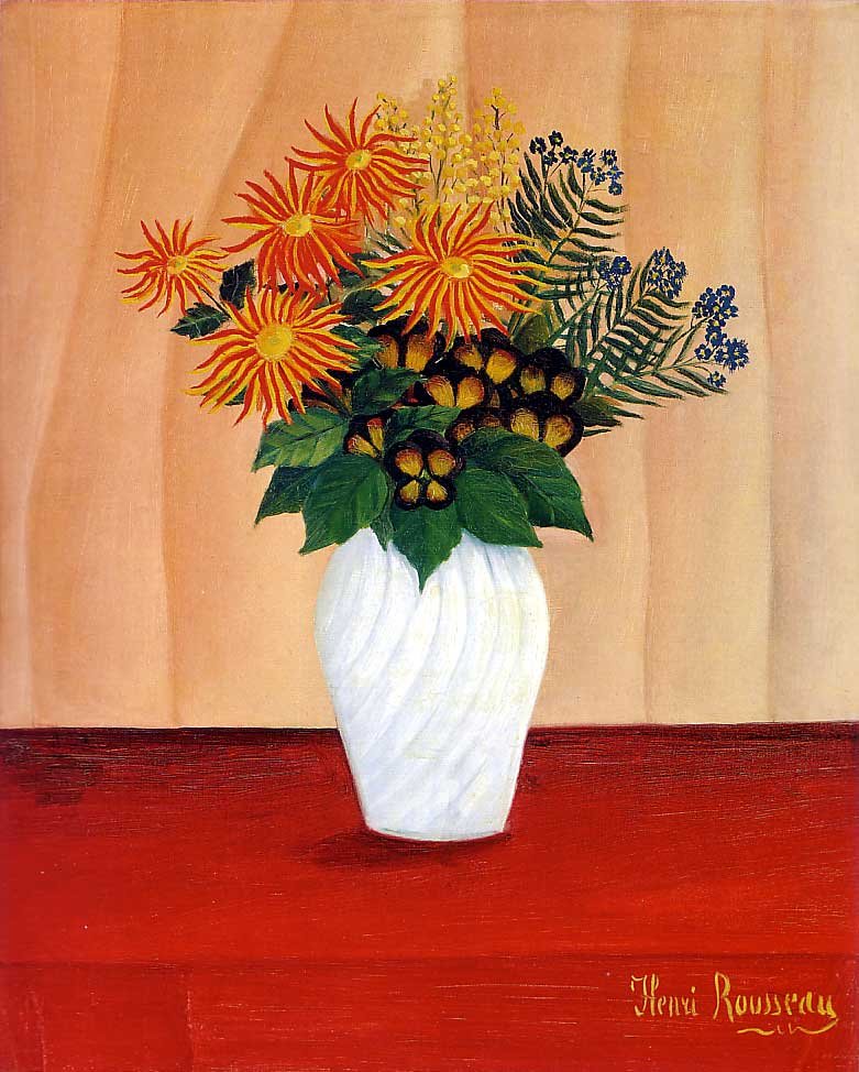 Kukkakimppu tekijältä Henri Rousseau