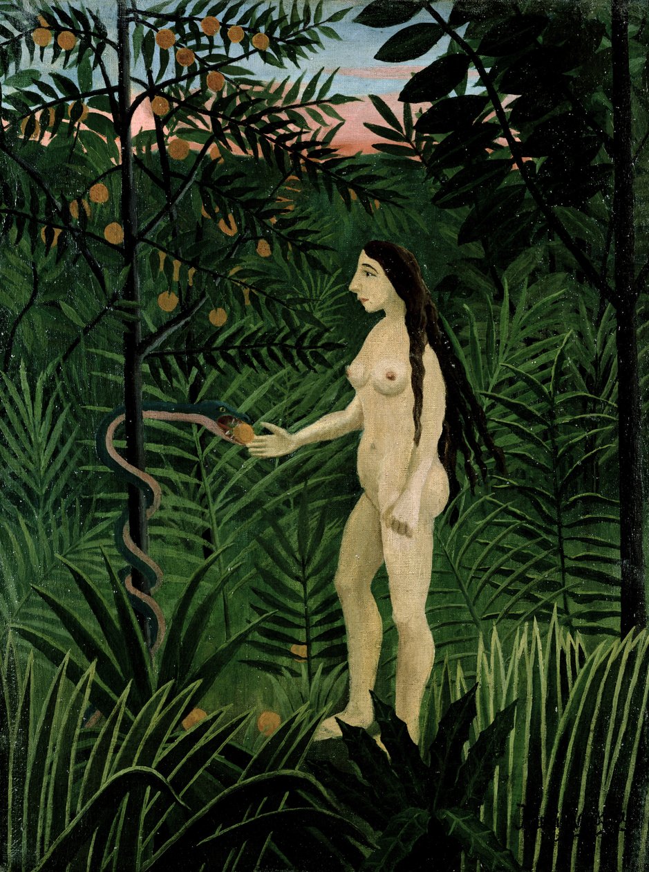 Eve, noin 1906-07 tekijältä Henri Rousseau