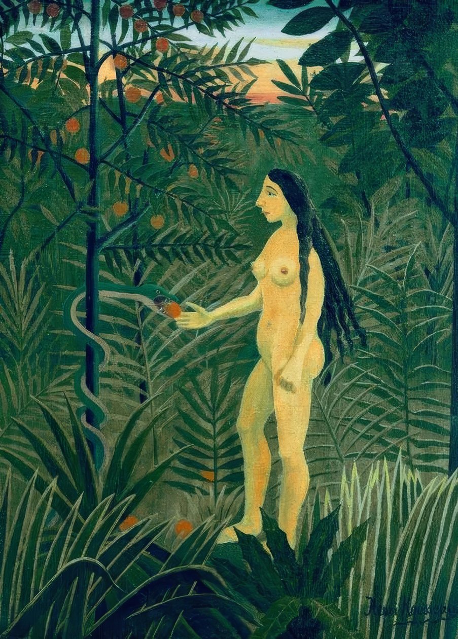 Eve ja käärme tekijältä Henri Rousseau