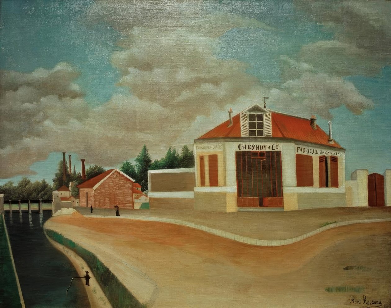 La Fabrique de chaises à Alfortville tekijältä Henri Rousseau