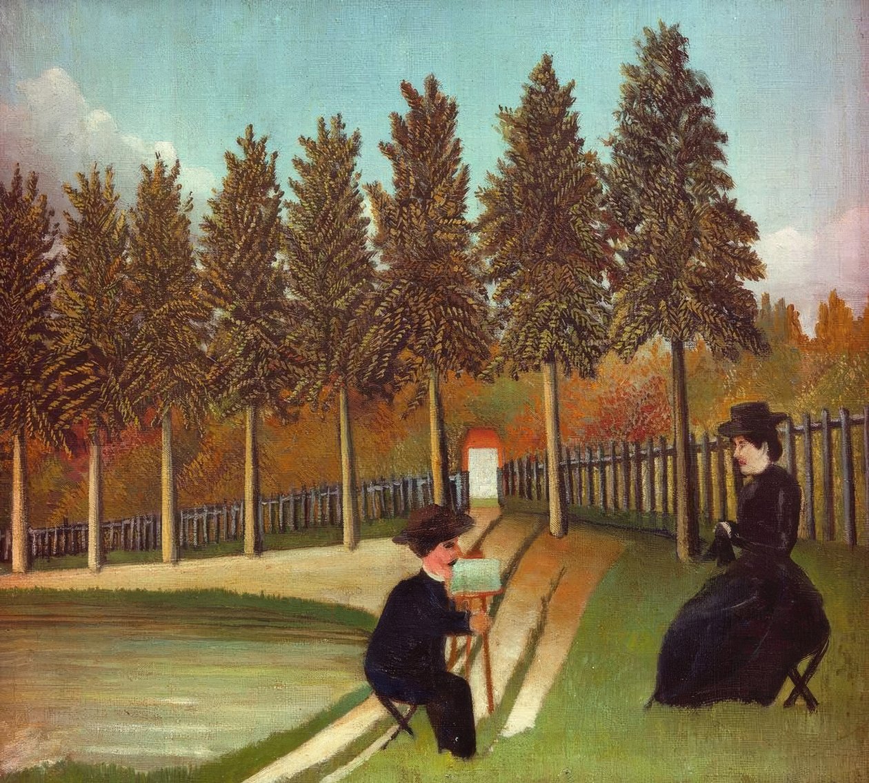 Le Peintre et sa femme tekijältä Henri Rousseau
