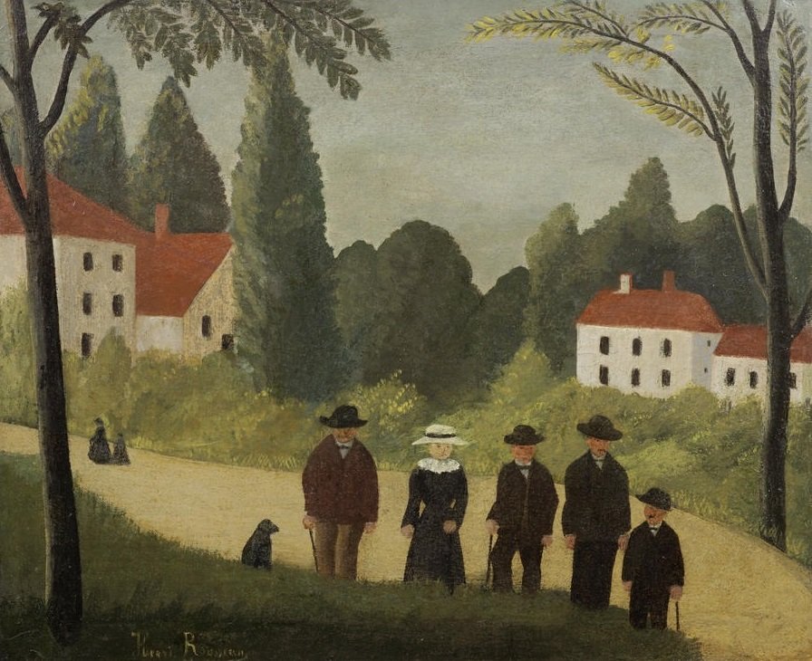 Les promeneurs tekijältä Henri Rousseau
