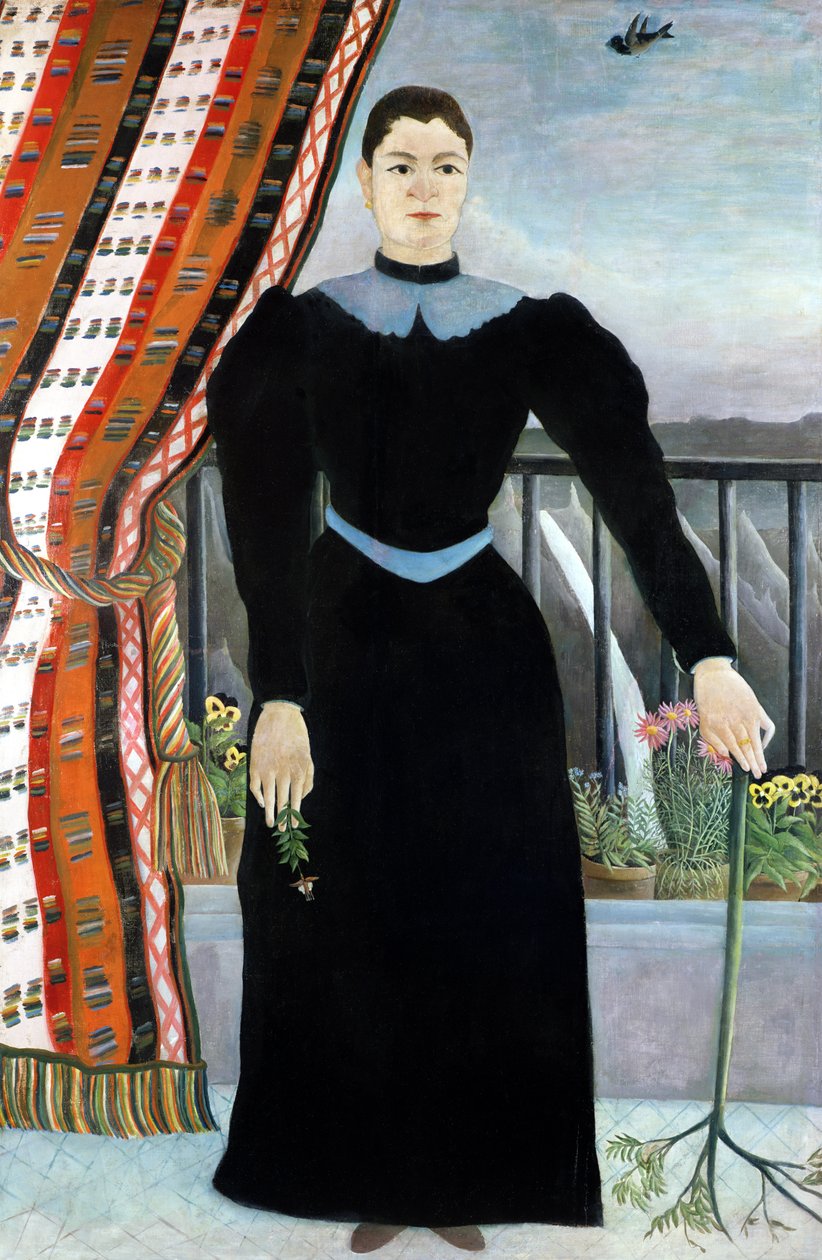 Naisen muotokuva, 1895 tekijältä Henri Rousseau