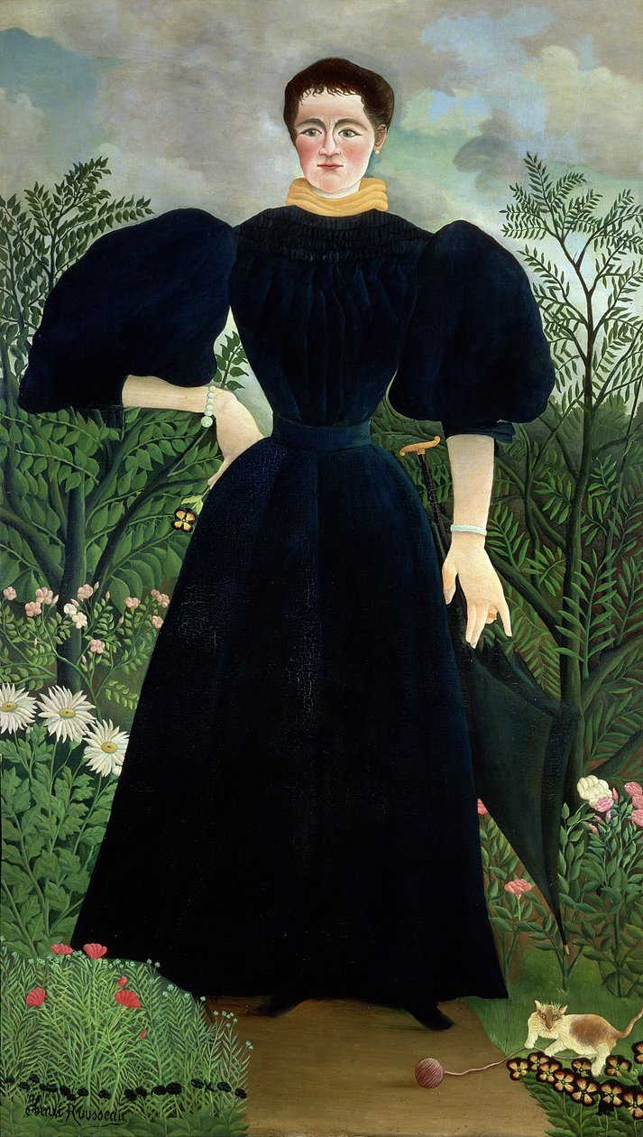 Naisen muotokuva, n. 1895-1897 tekijältä Henri Rousseau