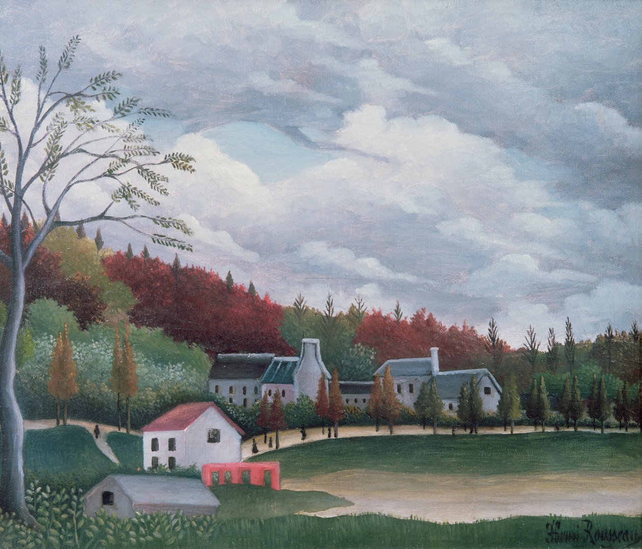 Bievre Gentillyssä, noin 1895 tekijältä Henri Rousseau