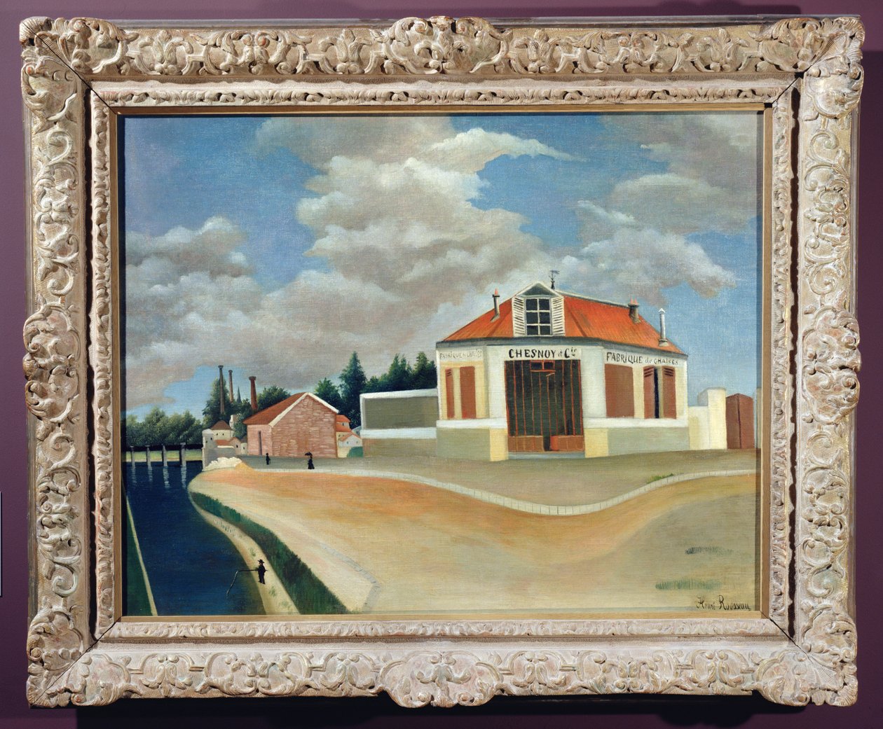 Tuolitehdas Alfortvillessä, n. 1897 (katso myös 869820) tekijältä Henri Rousseau