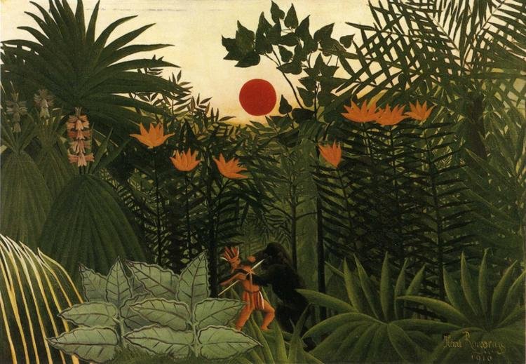 Trooppinen maisema tekijältä Henri Rousseau