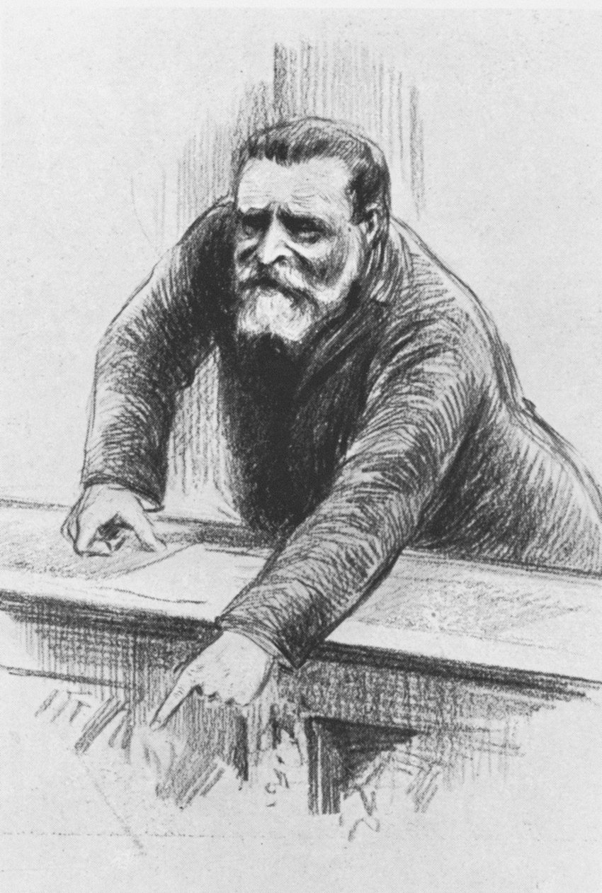 Jean Jaures edustajainhuoneessa kesäkuussa 1907 tekijältä Henri Rudaux