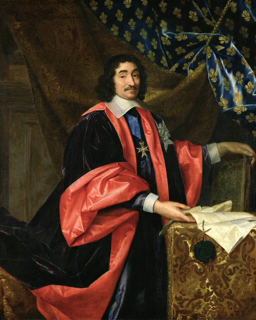 Pierre Seguier (1588-1672) Ranskan liittokansleri, n. 1668 tekijältä Henri Testelin