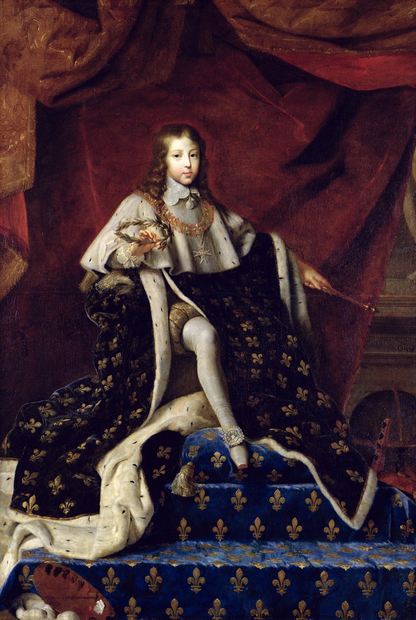 Ludvig XIV:n (1638-1715) muotokuva 10-vuotiaana 1648 tekijältä Henri Testelin