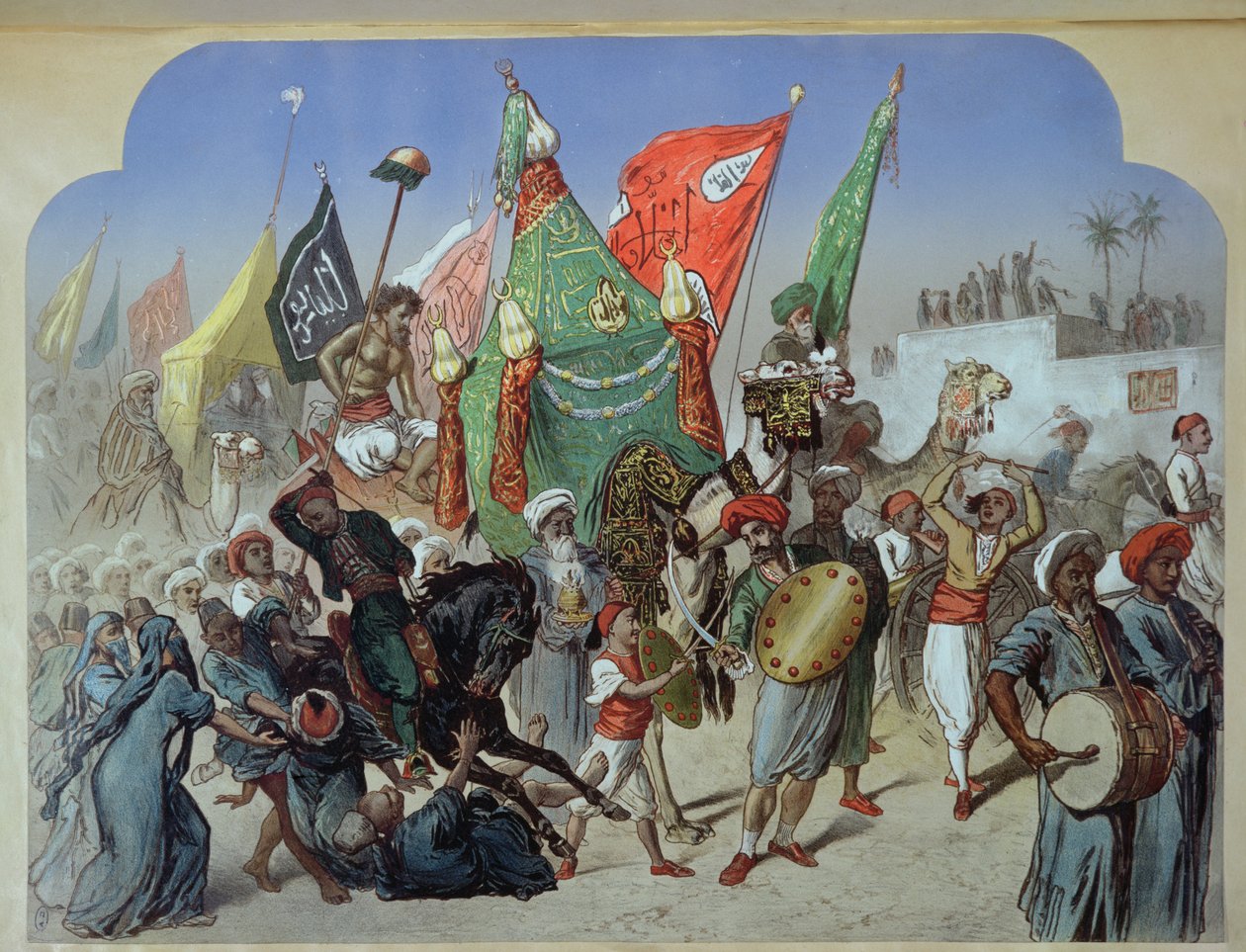Mahmalin paluu Kairoon, noin 1870 tekijältä Henri de Montaut