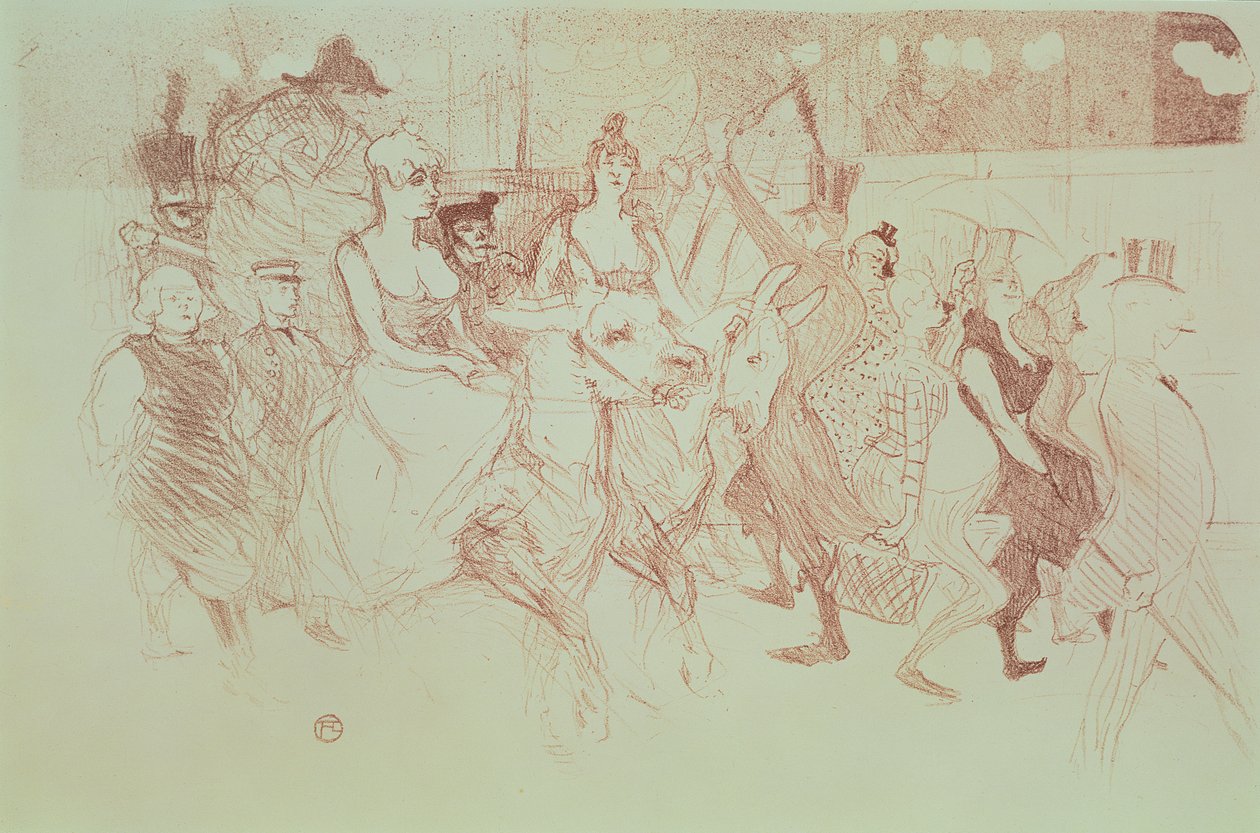 Gaala Moulin Rouge -teatterissa, 1893 tekijältä Henri de Toulouse Lautrec