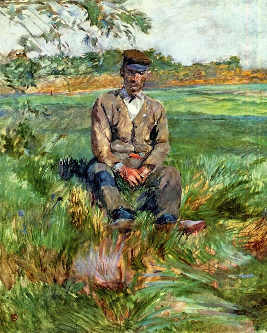 Työntekijä Celeyranissa tekijältä Henri de Toulouse Lautrec