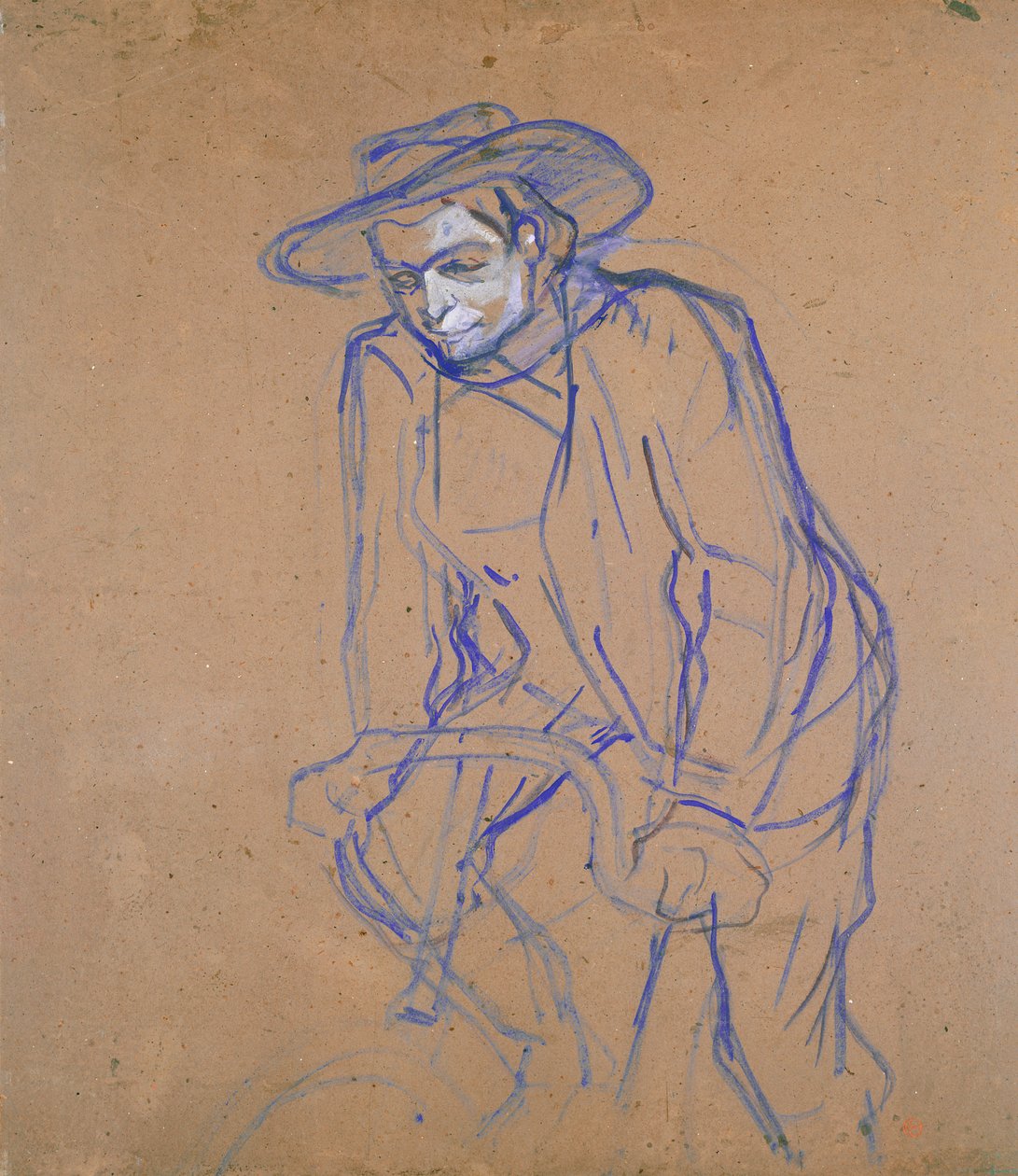 Aristide Bruant polkupyörällä, 1896 tekijältä Henri de Toulouse Lautrec