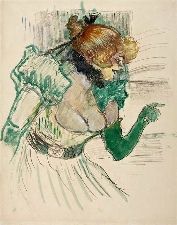Artista com Luvas Verdes tekijältä Henri de Toulouse-Lautrec