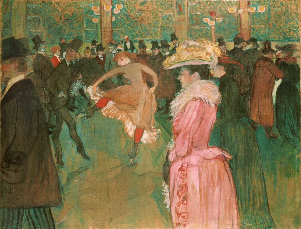 Moulin Rouge - Tanssi Moulin Rouge-tapahtumassa tekijältä Henri de Toulouse Lautrec