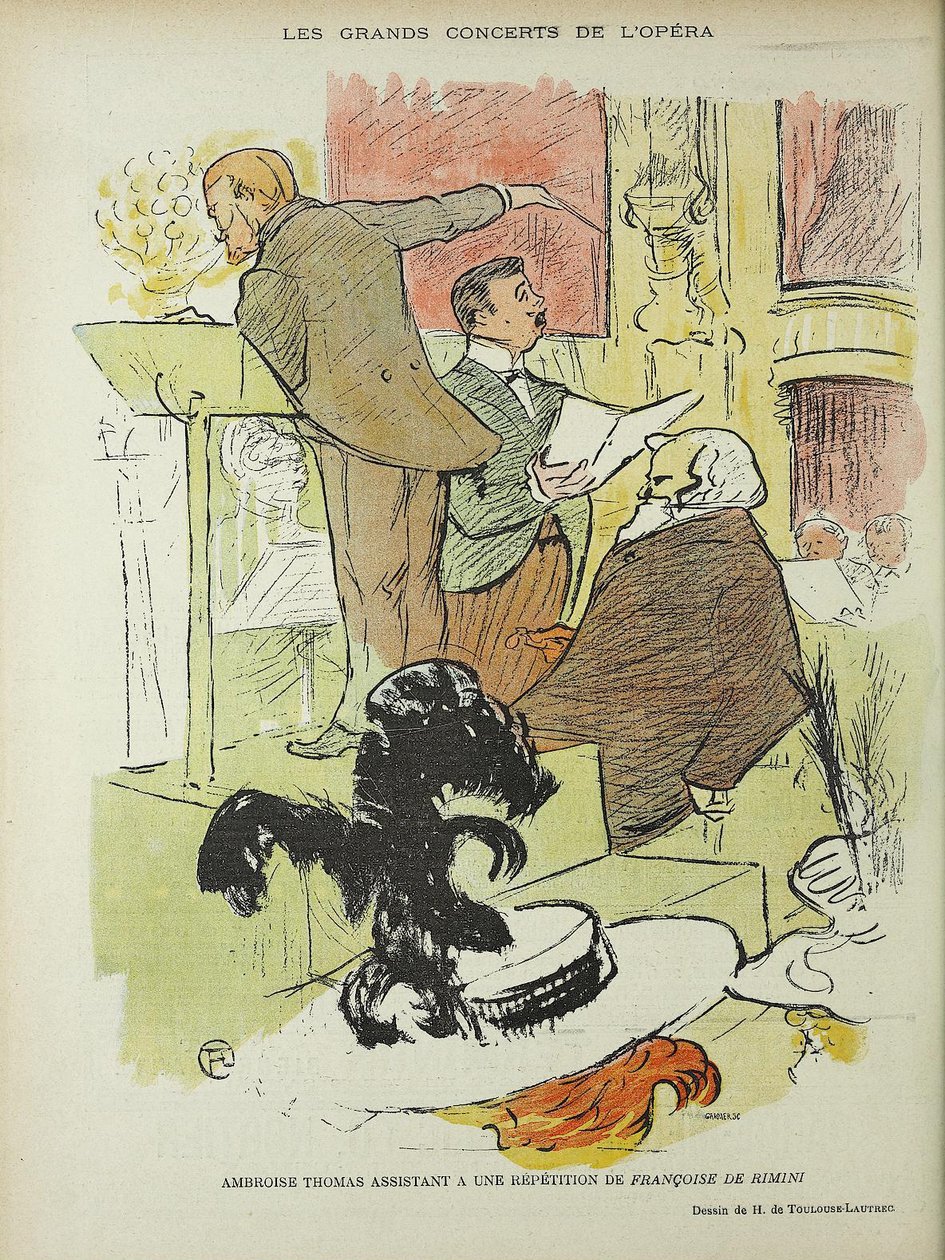 Karikatyyri Le Riressä tekijältä Henri de Toulouse Lautrec