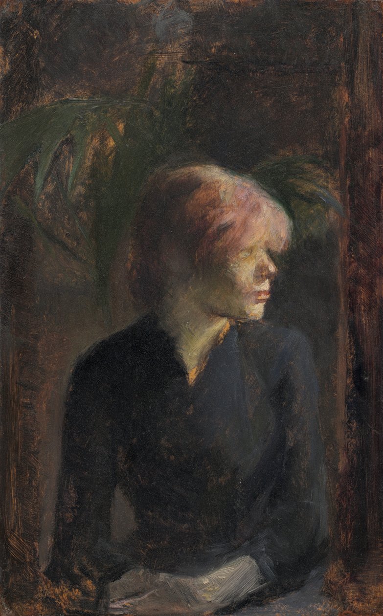 Carmen Gaudin, 1885 (öljy puulle) tekijältä Henri de Toulouse Lautrec