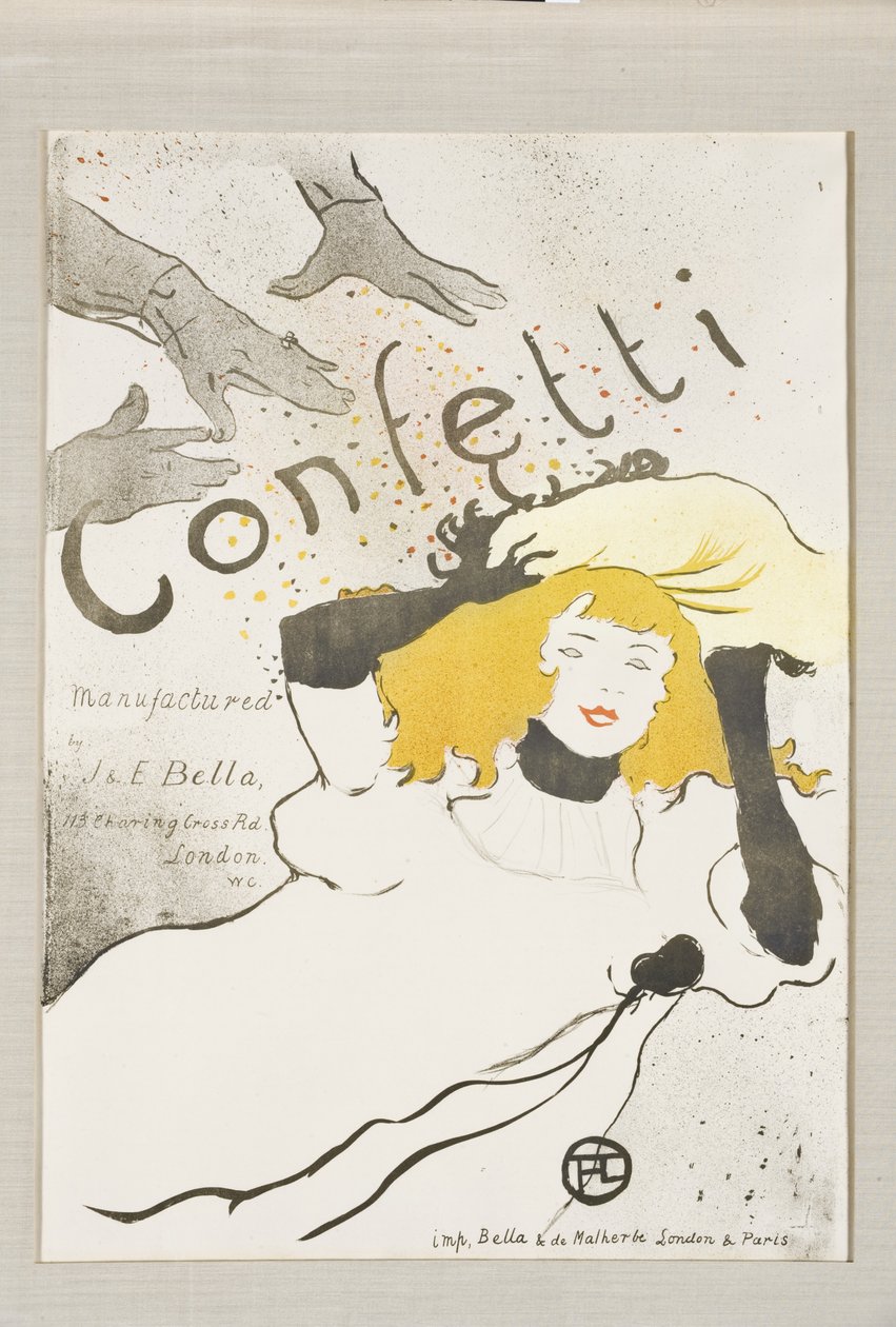 Konfetti, 1894 tekijältä Henri de Toulouse Lautrec