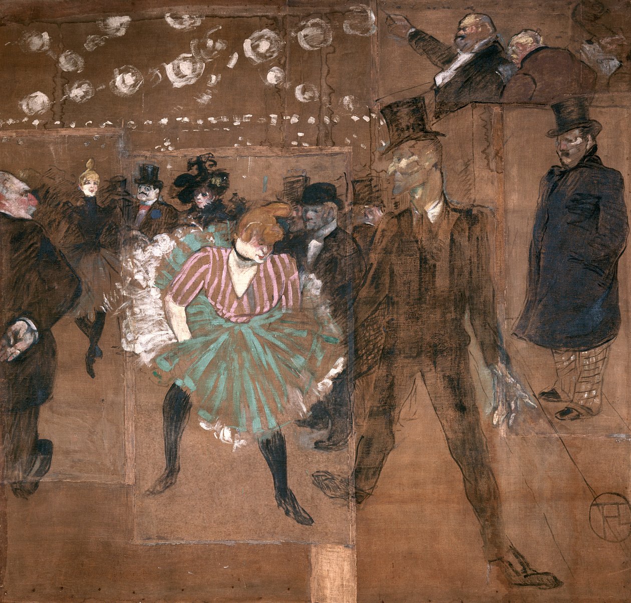 Tanssi Moulin Rougessa: (1870-1927) ja Valentin le Desosse (1843-1907) 1895. tekijältä Henri de Toulouse Lautrec