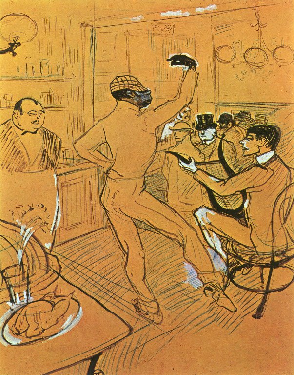 Tanssi baarissa tekijältä Henri de Toulouse Lautrec
