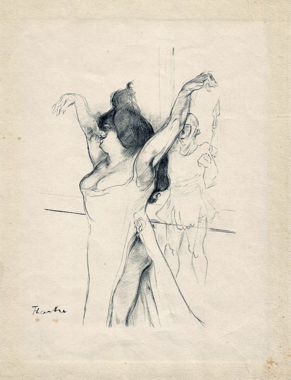 Dessin de Toulouse tekijältä Henri de Toulouse Lautrec