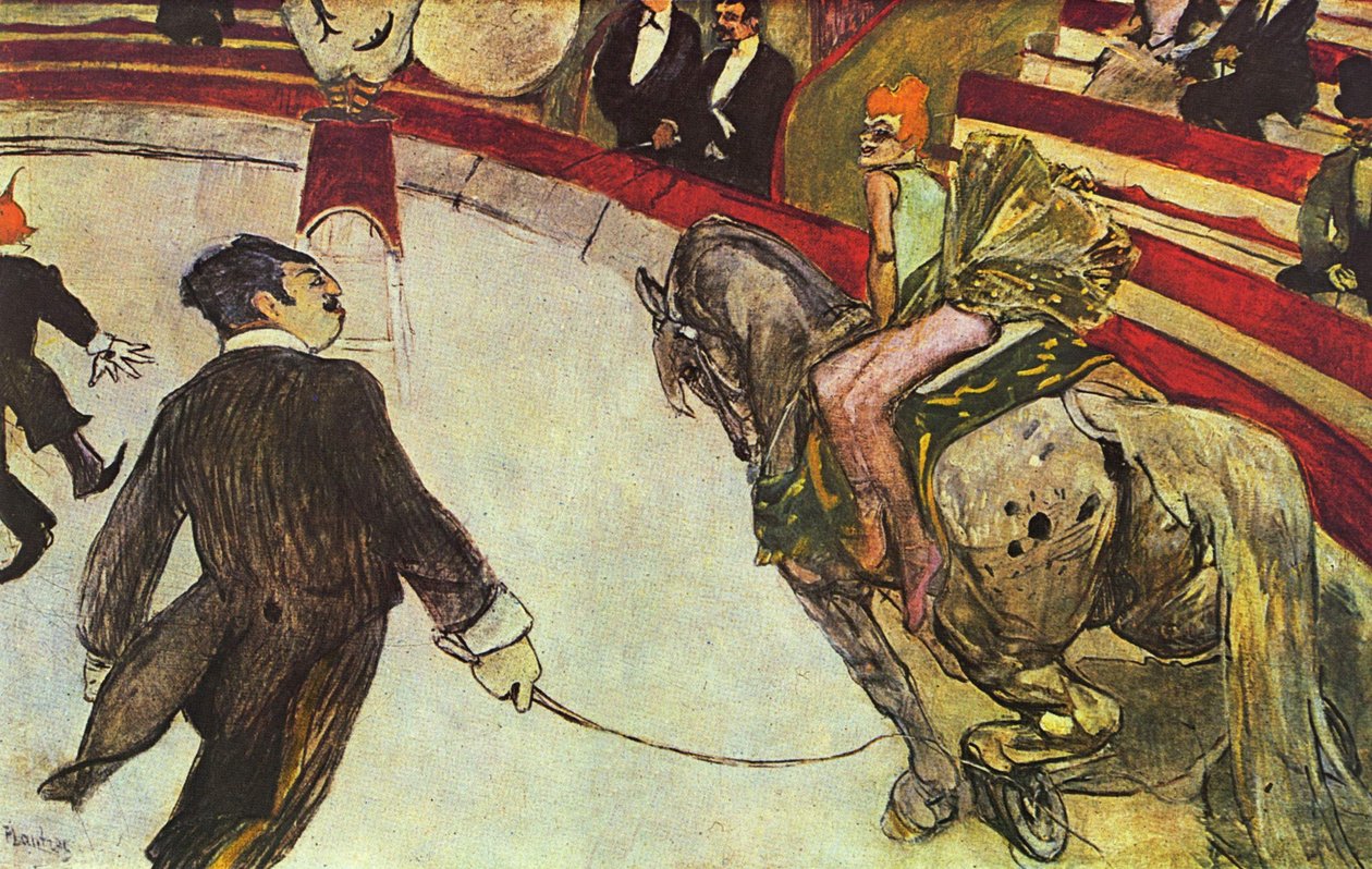 Die Kunstreiterin im Zirkus Fernando tekijältä Henri de Toulouse Lautrec