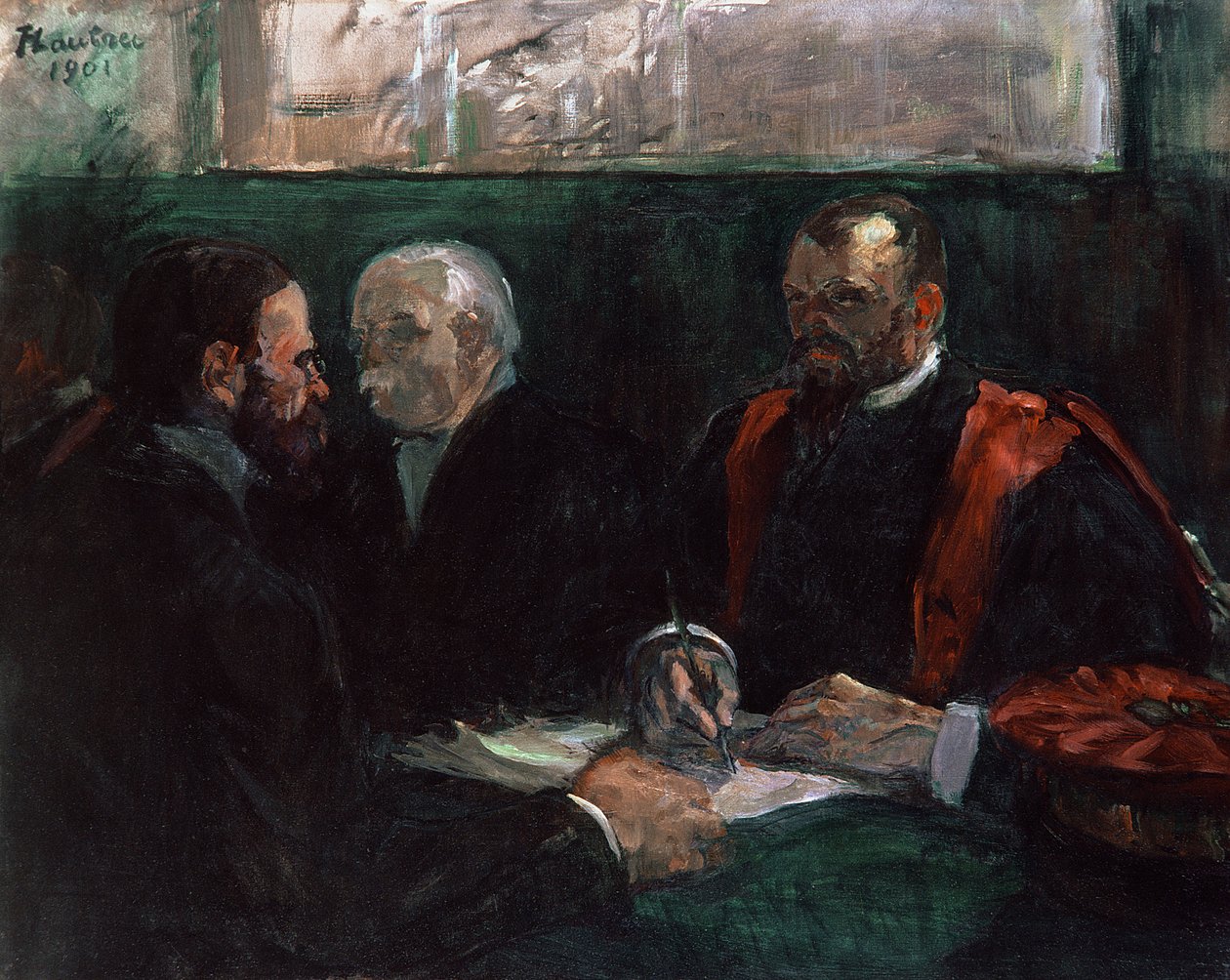 Lääketieteellisen tiedekunnan tentti, 1901 tekijältä Henri de Toulouse Lautrec