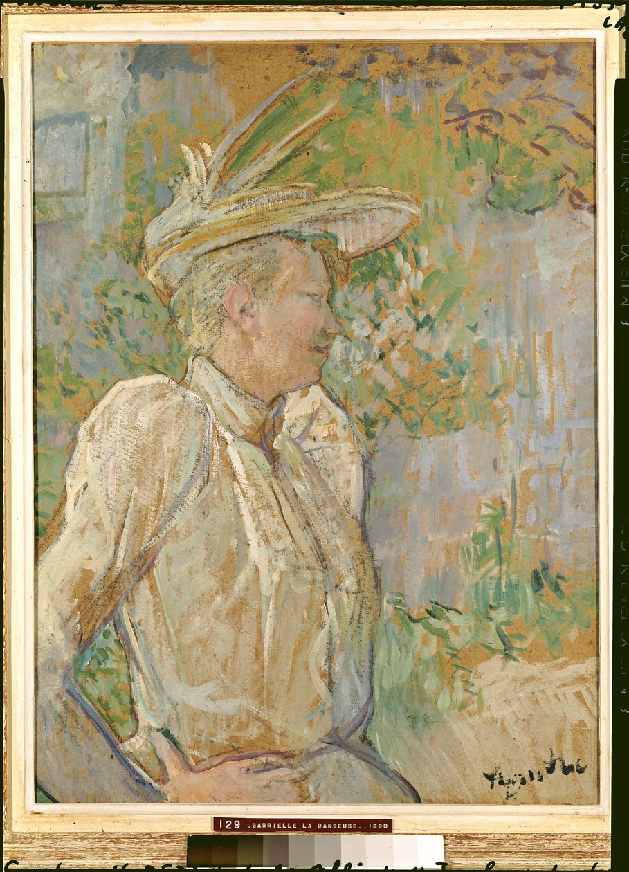 Gabrielle tanssija, 1890 tekijältä Henri de Toulouse Lautrec