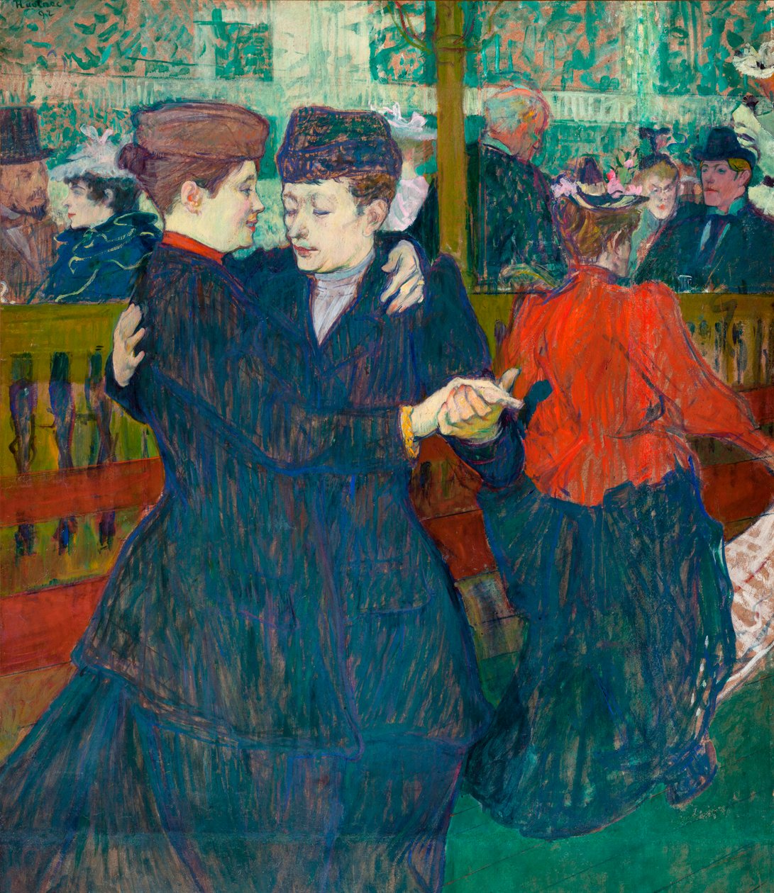 Olen Moulin Rouge, Zwei tanzende Frauen tekijältä Henri de Toulouse Lautrec