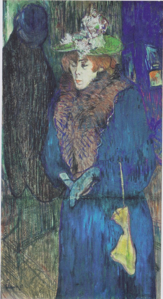 Jane Avril saapuu Moulin Rougeen tekijältä Henri de Toulouse Lautrec