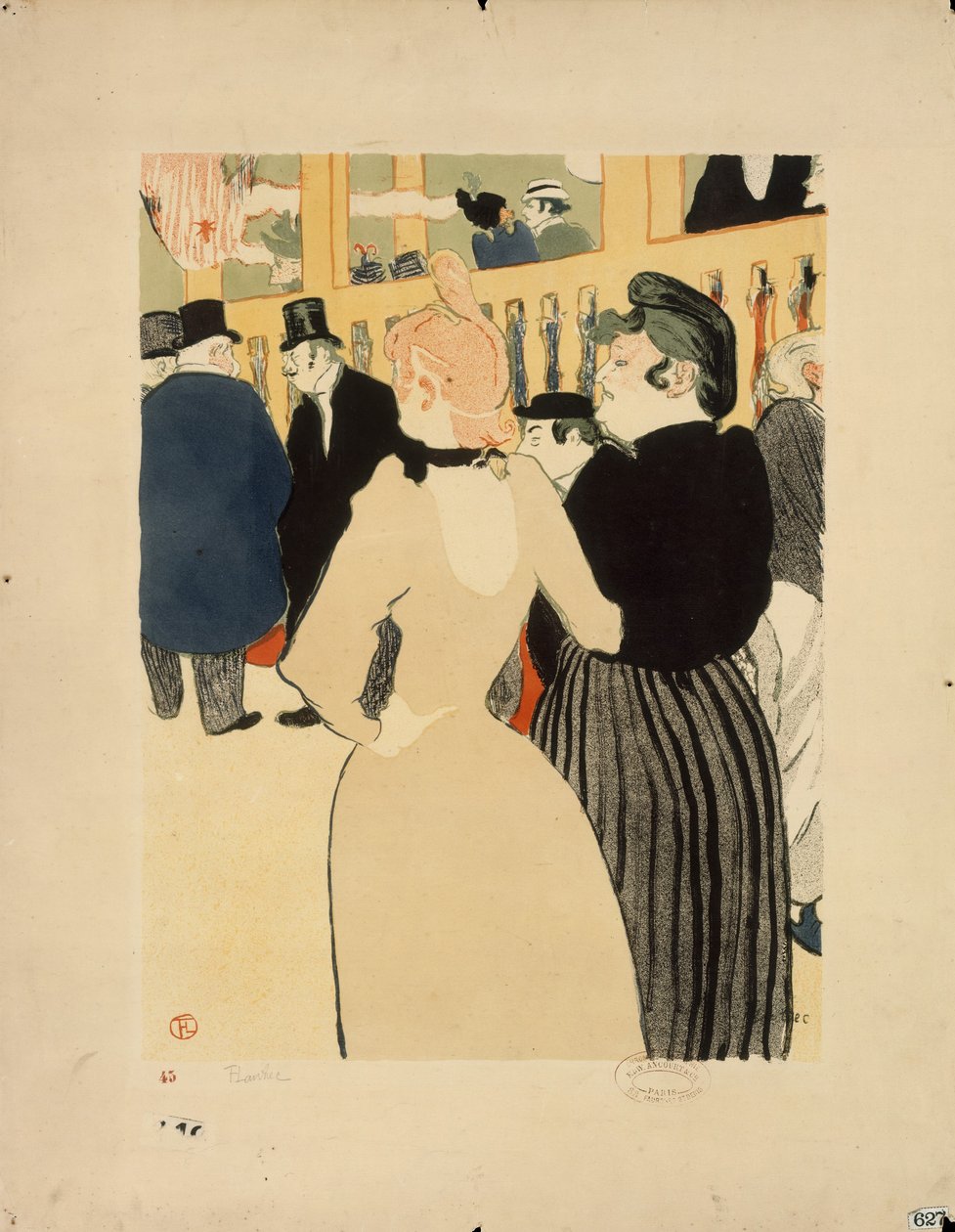 La Goulue ja hänen sisarensa tekijältä Henri de Toulouse Lautrec