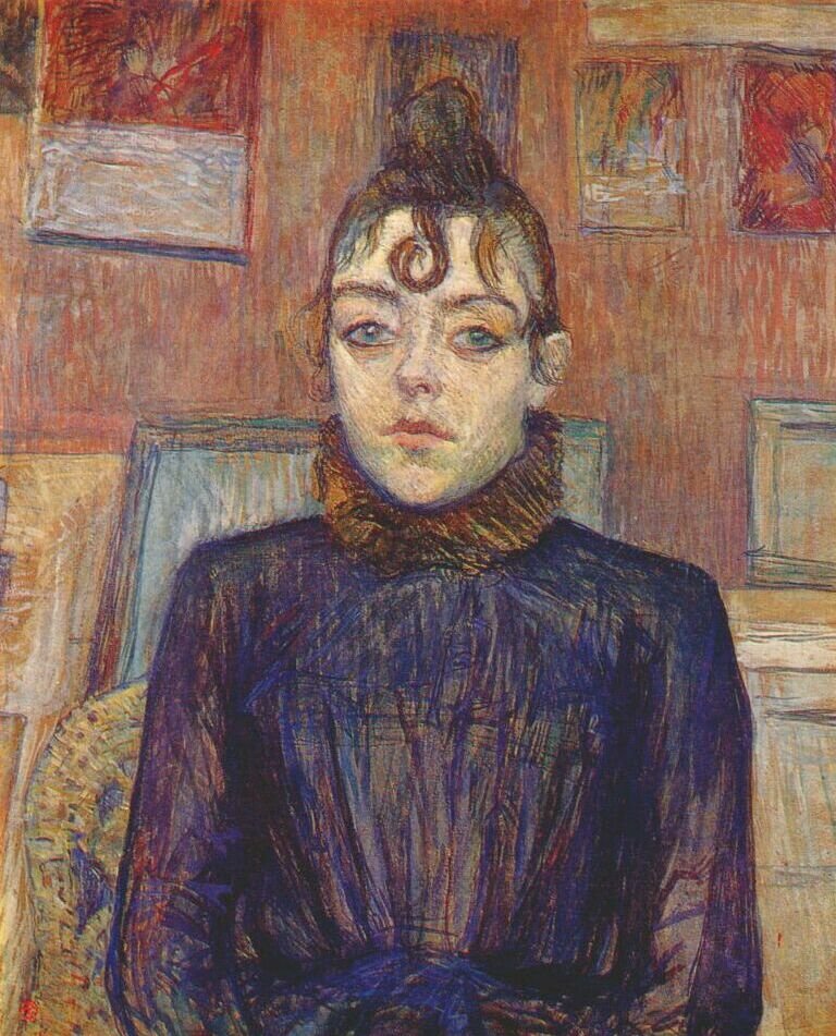 Lautrec tyttö lovelock tekijältä Henri de Toulouse Lautrec