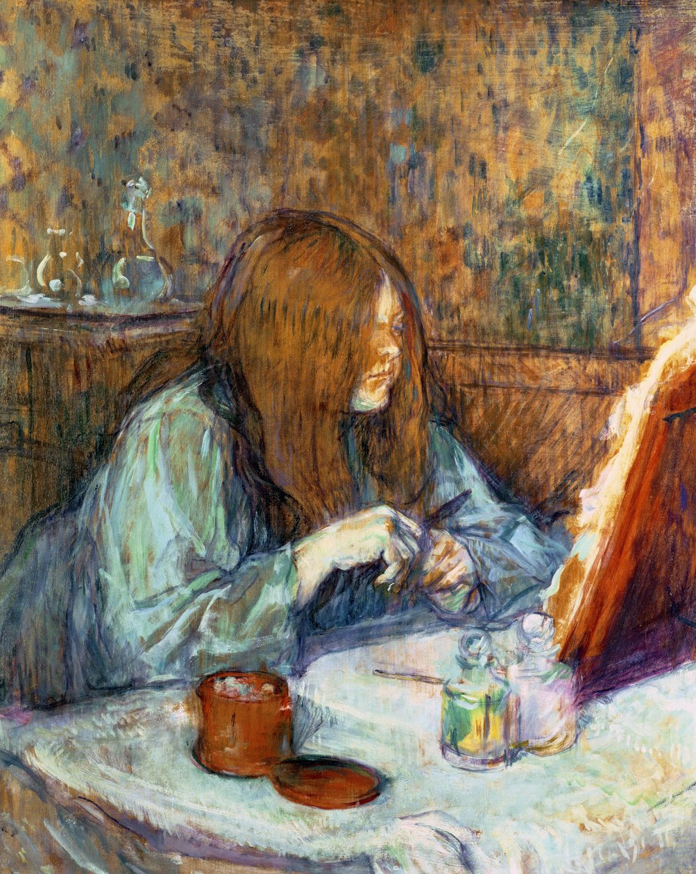 Madame Poupoule vessassaan, 1898 tekijältä Henri de Toulouse Lautrec