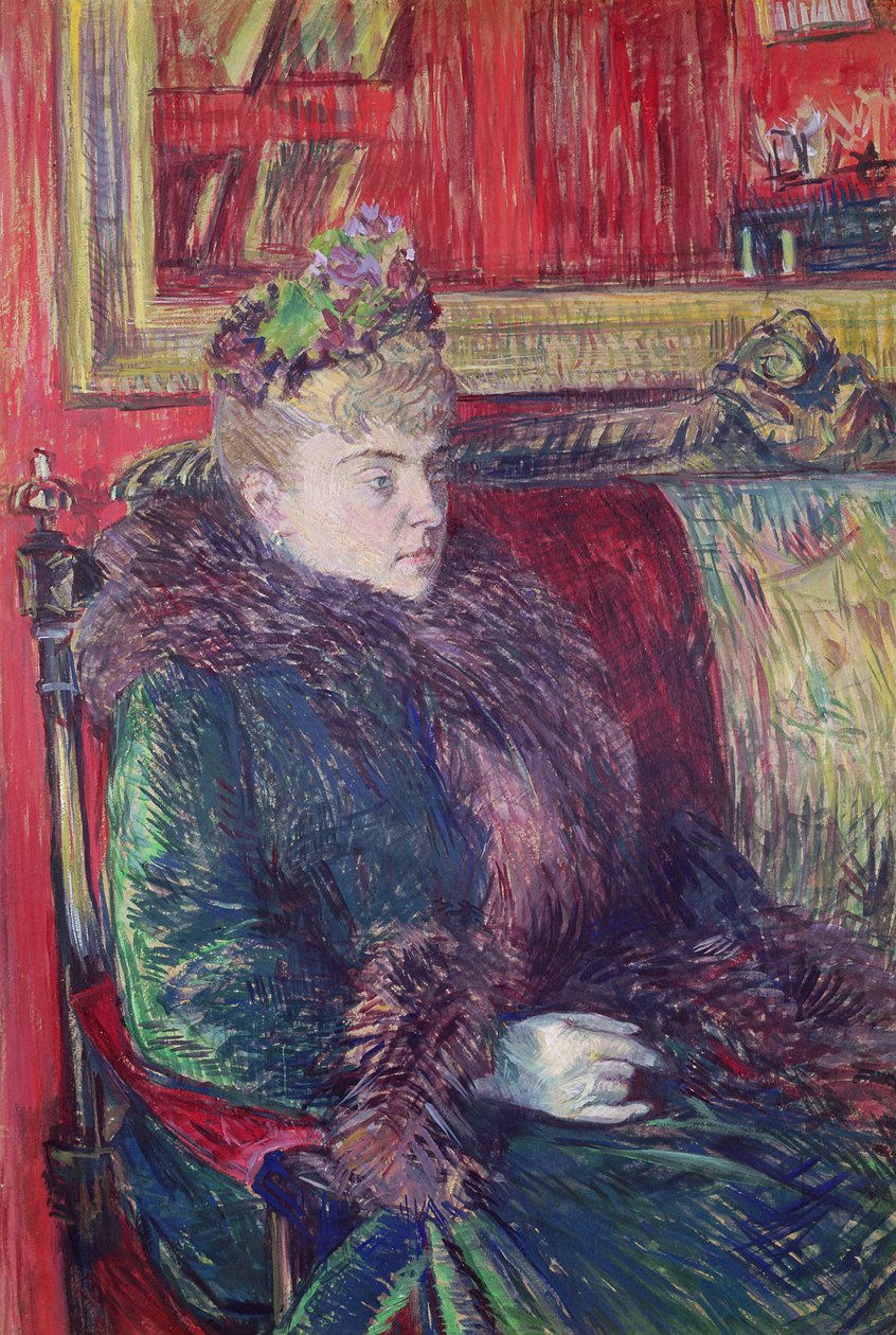 Madame de Gortzikoff, 1893 tekijältä Henri de Toulouse Lautrec