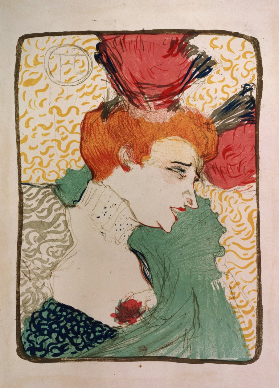 Mademoiselle Marcelle Lender, 1895 (litho ja wc) (todiste 7012) tekijältä Henri de Toulouse Lautrec