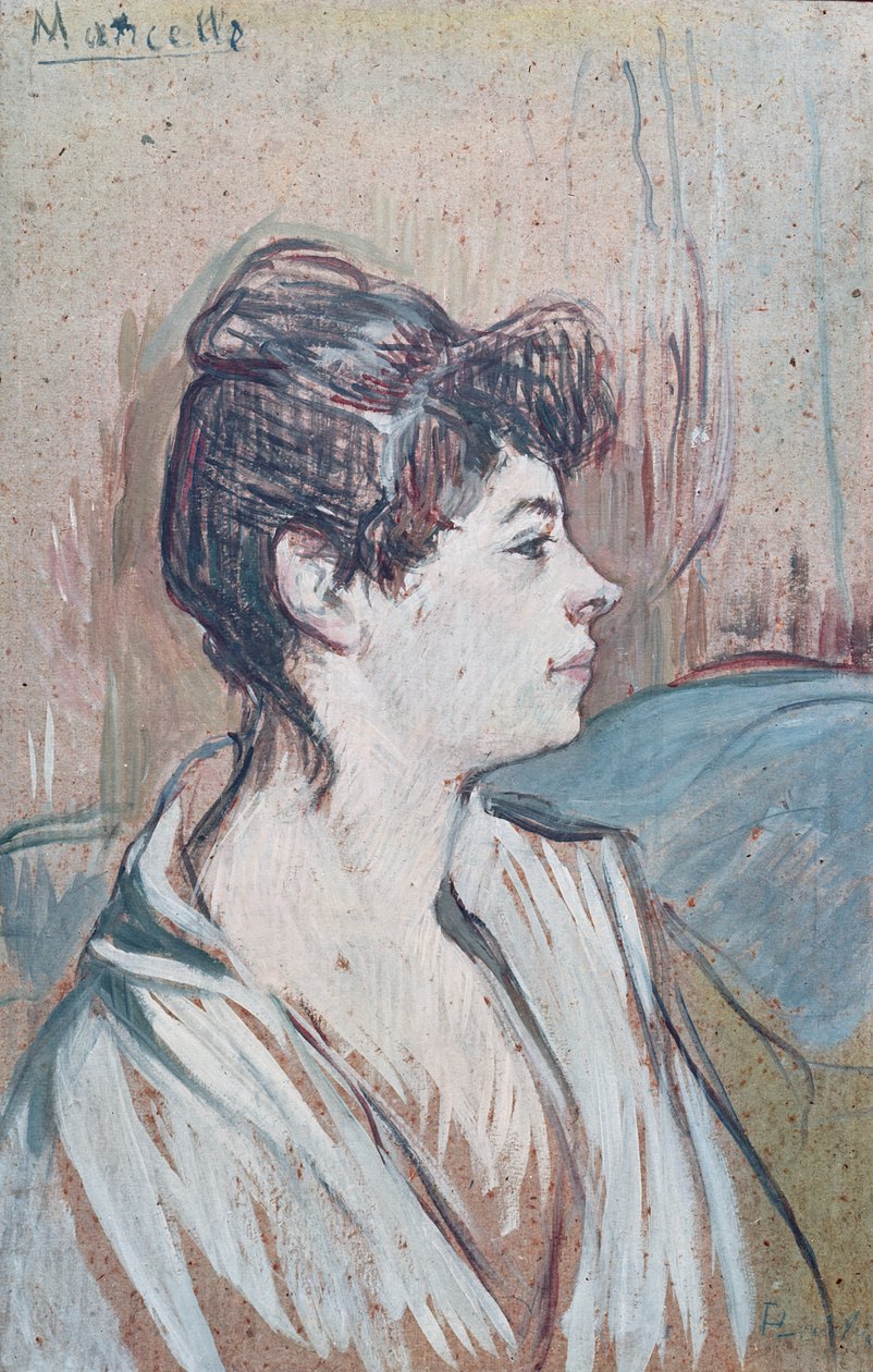 Marcelle, 1894 (pastelli paperille) tekijältä Henri de Toulouse Lautrec