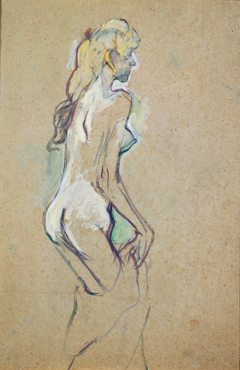 Alaston nuori tyttö tekijältä Henri de Toulouse Lautrec