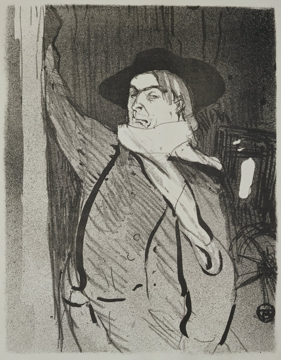 Aristide Bruantin muotokuva (n.1895-1900) tekijältä Henri de Toulouse Lautrec