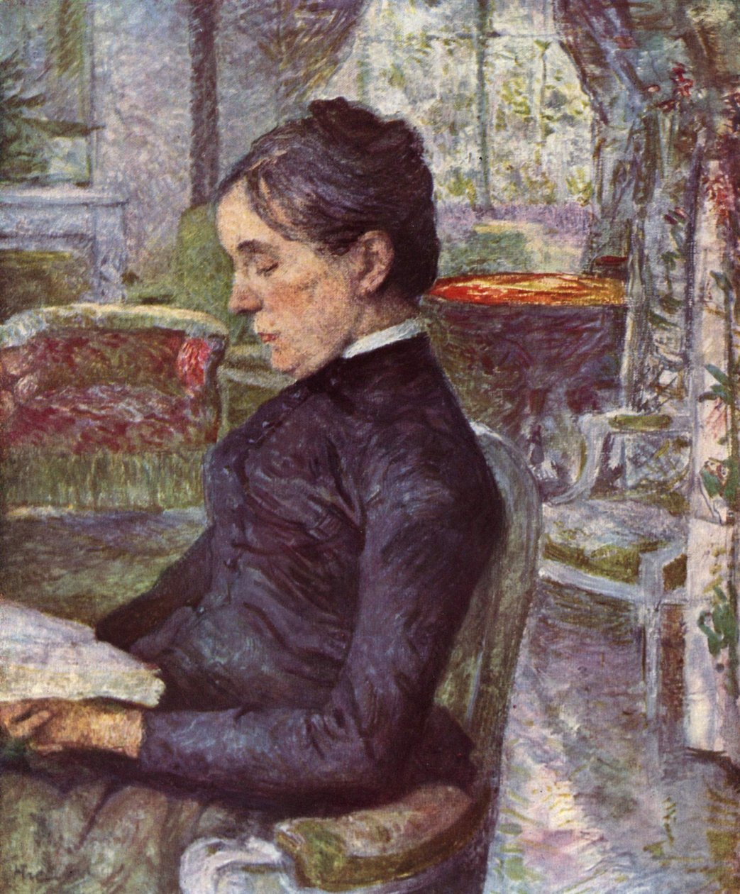 Porträt der Gräfin A. de Toulouse-Lautrec tekijältä Henri de Toulouse Lautrec