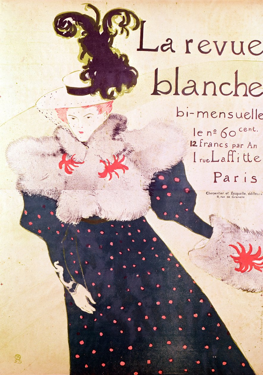 La Revue Blanche -juliste, 1895 tekijältä Henri de Toulouse Lautrec