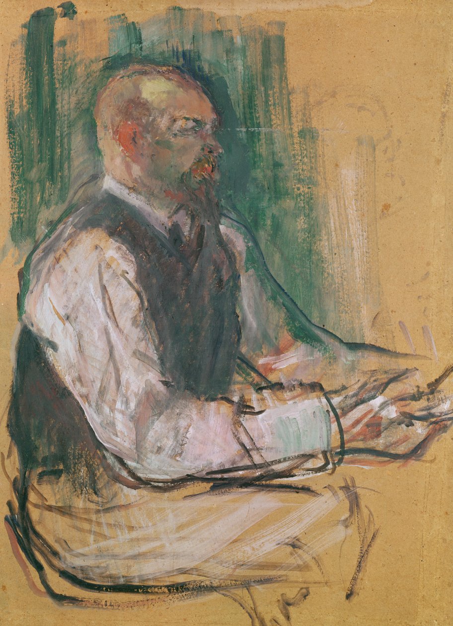 Professori Robert Wurz (1858-1919) 1901 (öljy kortille) tekijältä Henri de Toulouse Lautrec