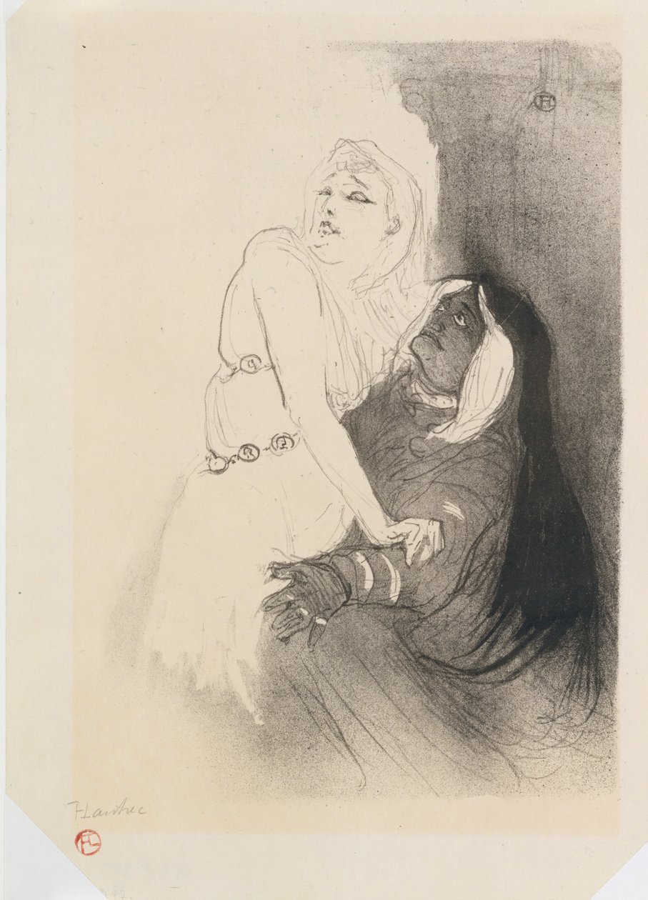 Sarah Bernhardt Phèdressä tekijältä Henri de Toulouse Lautrec
