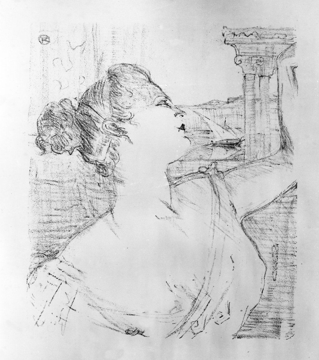 Sibyl Sanderson, 1898 tekijältä Henri de Toulouse Lautrec