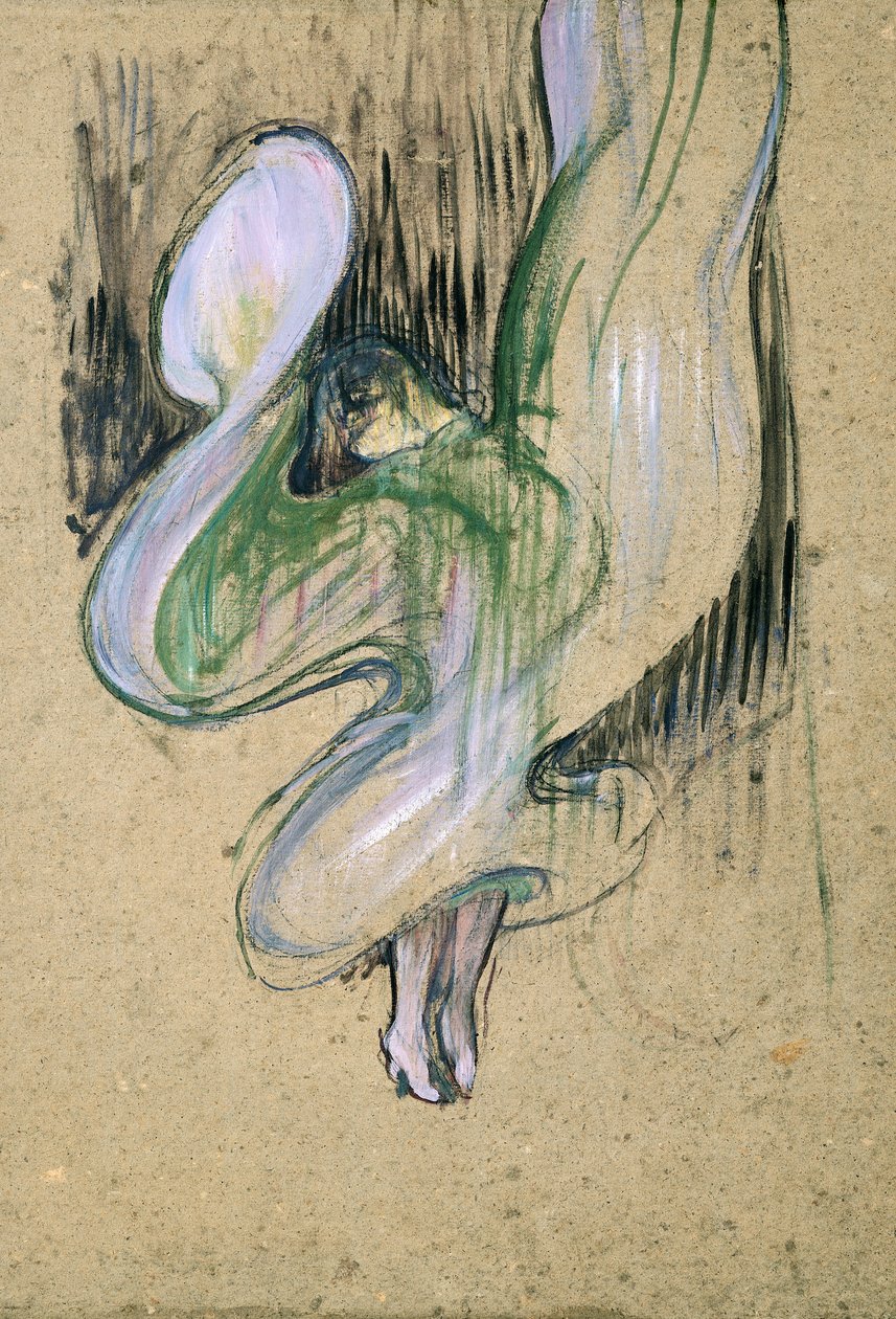 Pag-aaral para kay Loie Fuller (1862-1928) sa Folies-Bergere, 1893 (langis sa karton)finn tekijältä Henri de Toulouse Lautrec