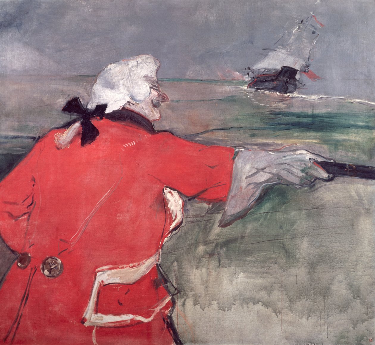 Amiraali Viaud tai Paul Viaud amiraalin puvussa, 1901 tekijältä Henri de Toulouse Lautrec