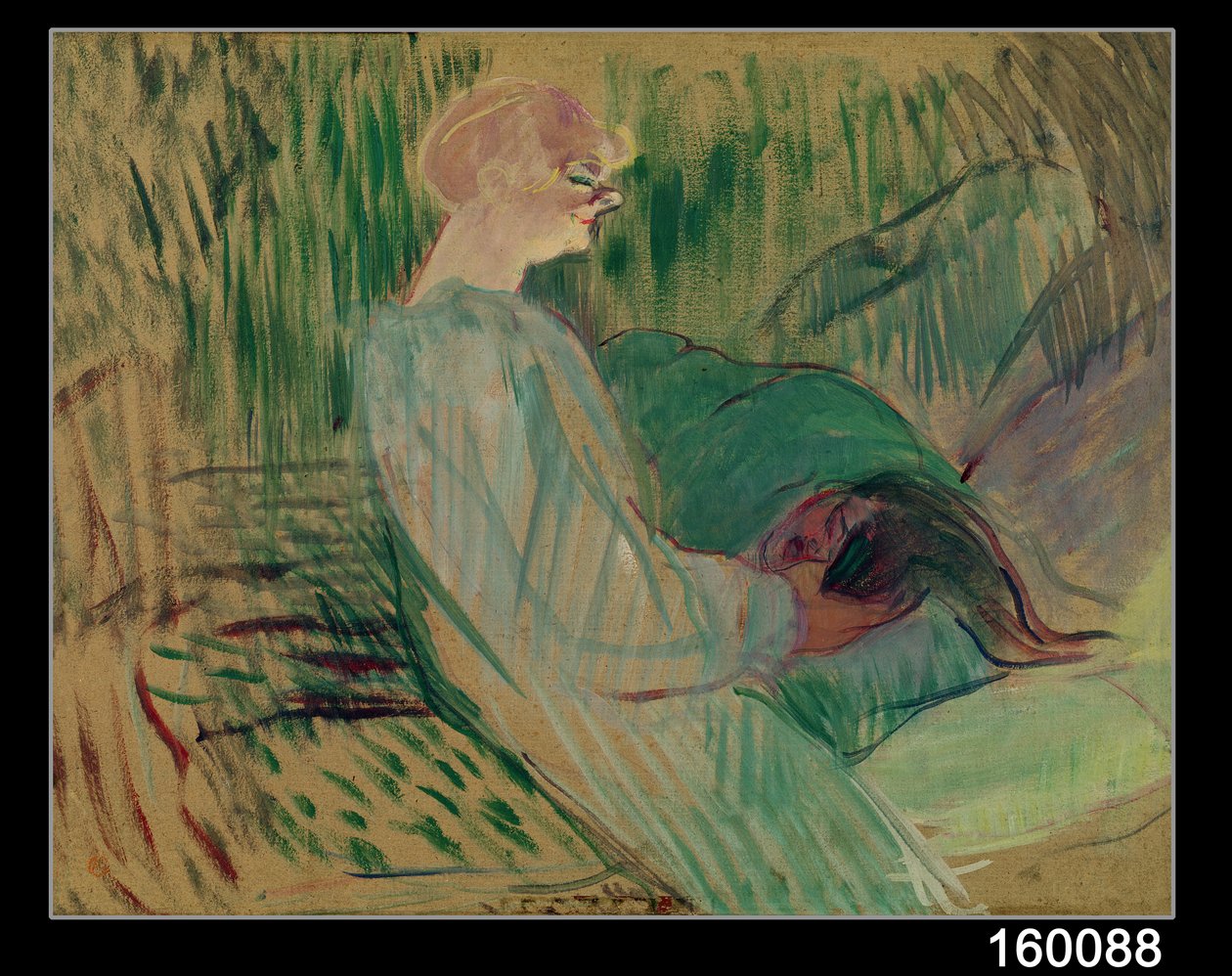 Divaani, Rolande, 1894 (öljy pahville) tekijältä Henri de Toulouse Lautrec